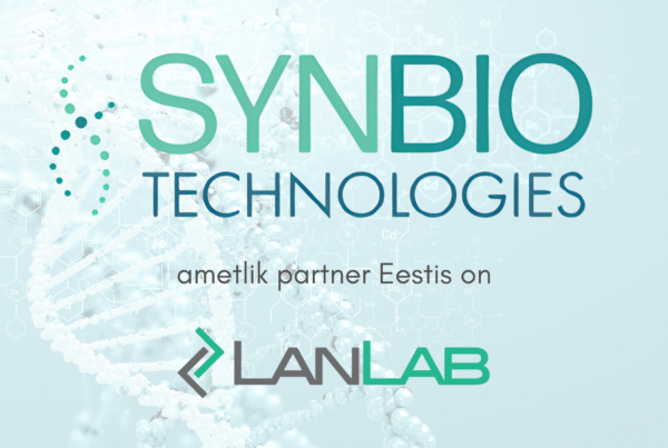 Synbio technologies logo, Lanlab logo. Synbio technologies ametlik partner Eestis on Lanlab